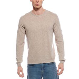 Mette Mens  Cashmere Crewneck Sweater, Beige